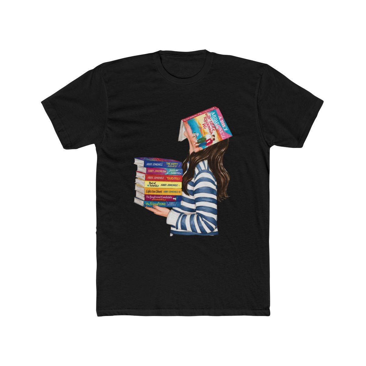 Abby Jimenez Books Heavyweight T Shirt | Hair & Skin Options - alternate angle 3, merchandise