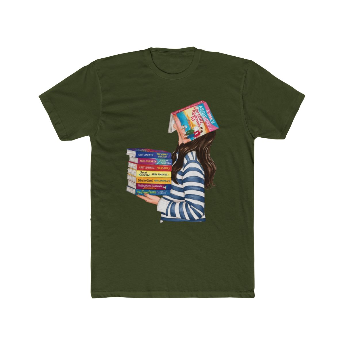 Abby Jimenez Books Heavyweight T Shirt | Hair & Skin Options - alternate angle 5, merchandise