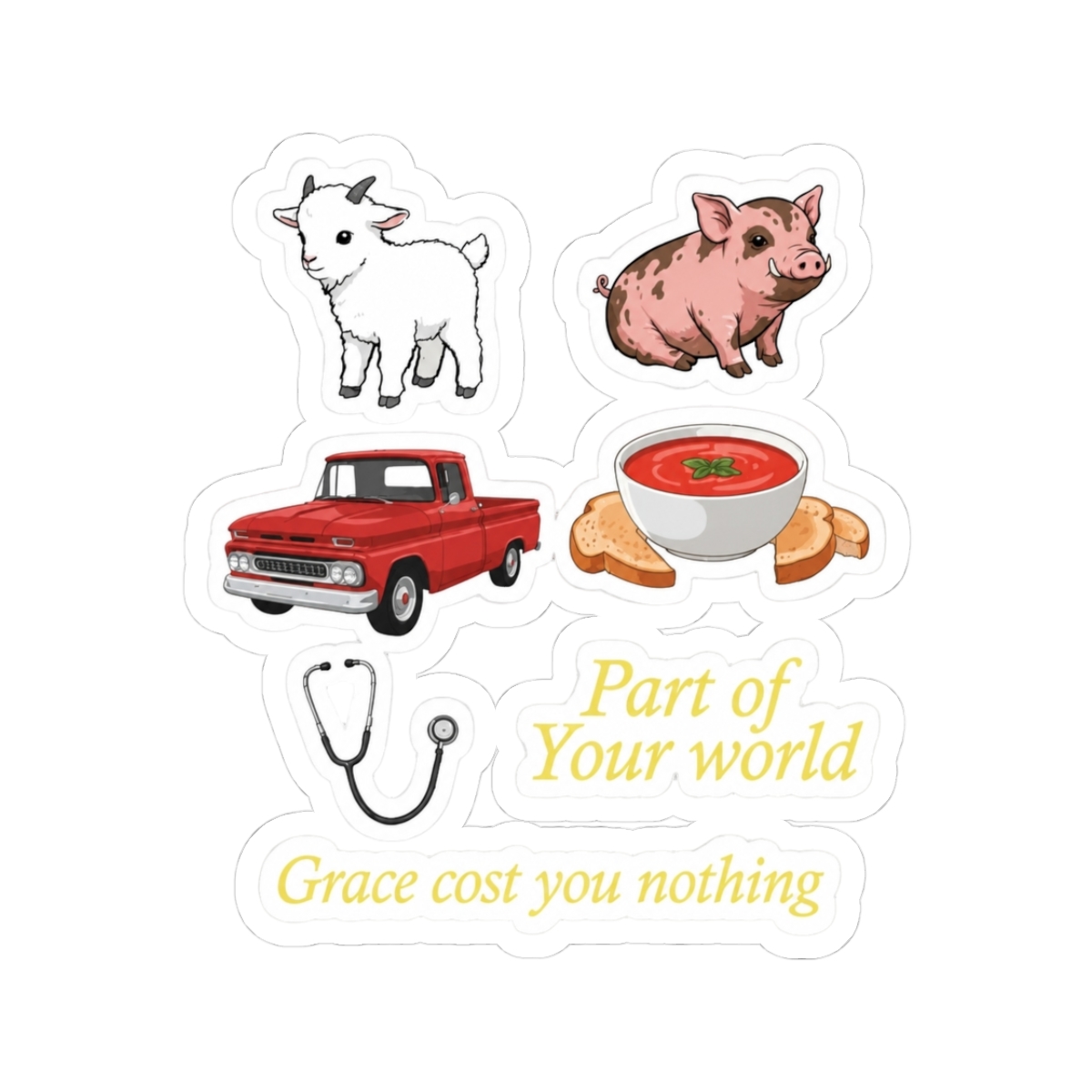 part of your world stickers | Abby Jimenez - Official stickers merchandise
