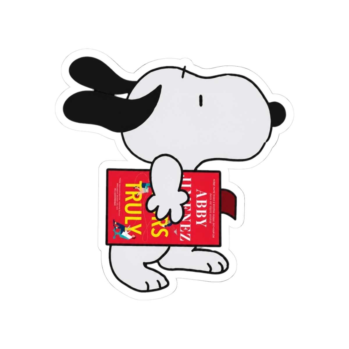 snoopy reading yours truly | Abby Jimenez - Official Creator merchandise